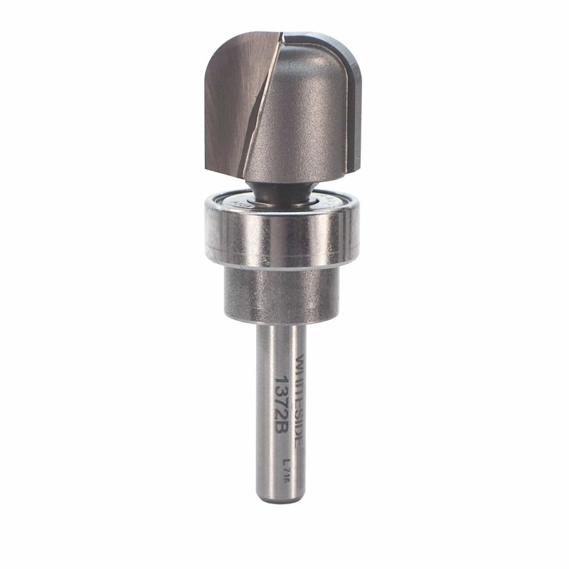 Bowl and Tray Router Bit - 1/2" SH 1/4"R - Features:Top Bearing Guided - Diameter:1-1/4" - Cutting Length:1/2"